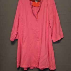 Luii frock pink coat with zip